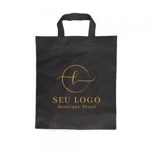Sacola Plástica Alça Fita Personalizada 30x35cm Plástico 0,10 30x35cm 1 Cor 1 Lado  Silk Screen Criação da arte Grátis